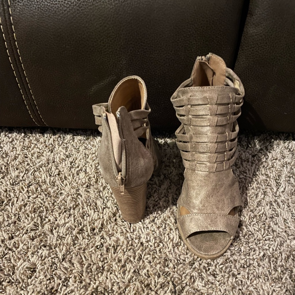 Dressy Brown Ankle Shoes